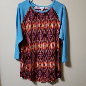 Bright and Colorful LulaRoe Top